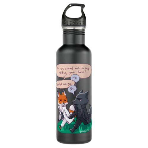 fox Kim Dokja and wolf Yoo Jonghyuk   Stainless Steel Water Bottle