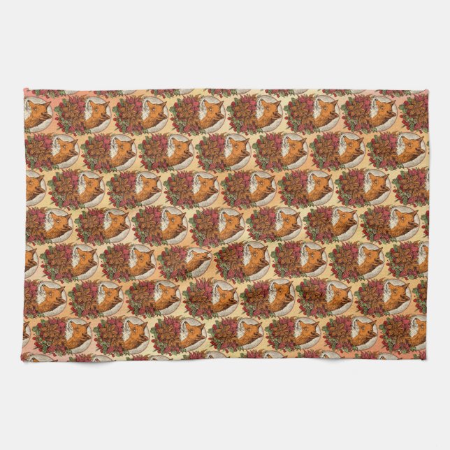 Fox Kitchen Towel (Horizontal)