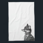 Fox Kitchen Towel (Profile)<br><div class="desc">What happens after fictional characters get caught in the middle of their crazy hijinx? The coppers take them down to the fairyland station and snap a mug shots. Enjoy seeing what happens after "Happily Ever After."</div>