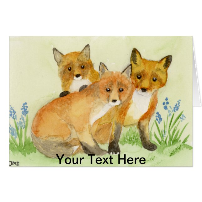 Fox Kits Cards (Front Horizontal)