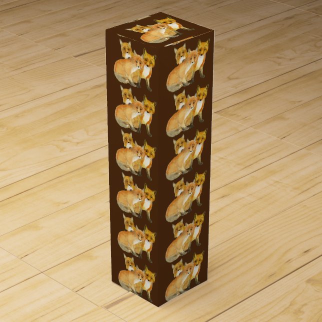 Fox Kits Wine Box (Front)
