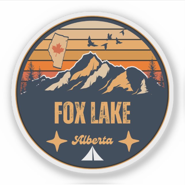Fox Lake, Alberta Sticker (Front)