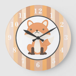 Fox Large Clock
