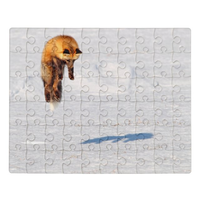 Fox Leap | Yukon, Canada Jigsaw Puzzle (Puzzle Horizontal)