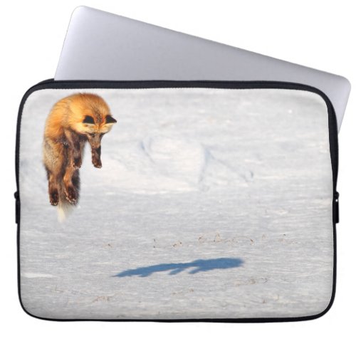 Fox Leap  Yukon Canada Laptop Sleeve