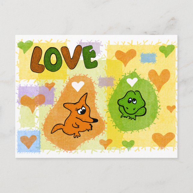 Fox love postcard (Front)
