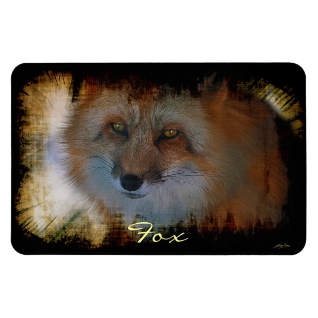 Fox-lover Wildlife Art Magnet (Horizontal)