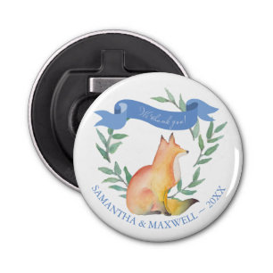 Fox Magnetic Baby Shower Favor Bottle Opener