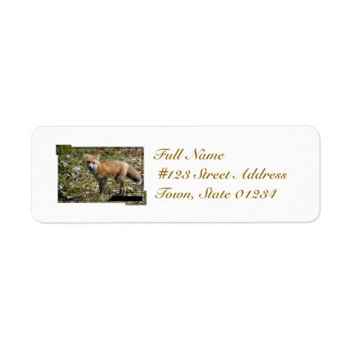 Fox  Mailing Labels