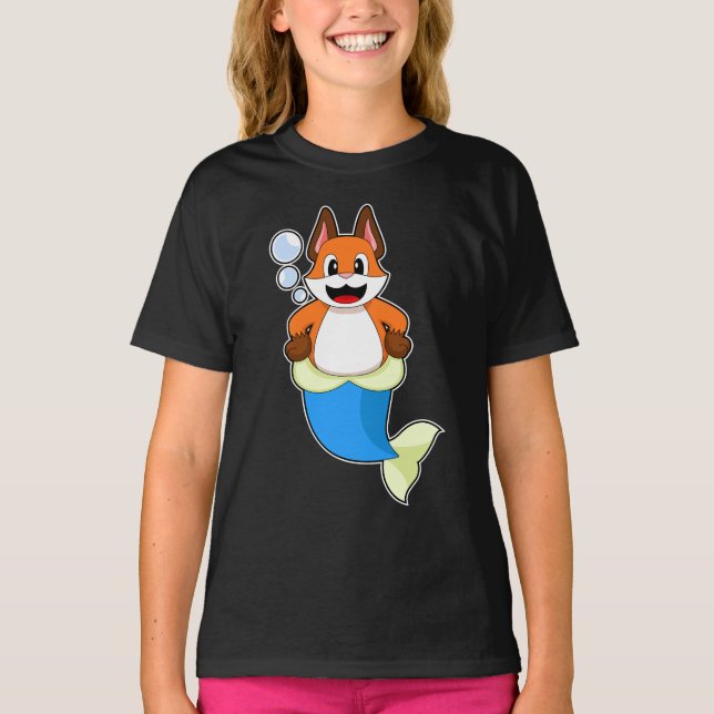 Fox Mermaid T-Shirt (Front)
