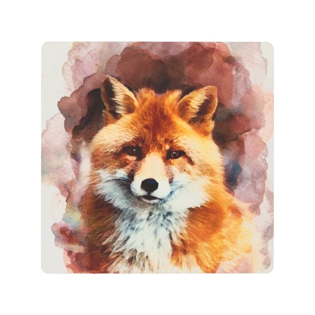Fox Metal Print (Front)