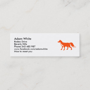 Fox Mini Business Card