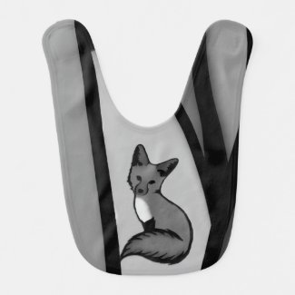 Fox Modern Art Design in Silver