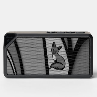 Fox Modern Art Design in Silver Bluetooth Speaker