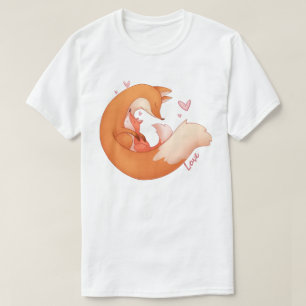 Fox Mom and Baby T-Shirt