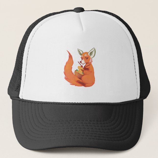 Fox Mom Trucker Hat (Front)