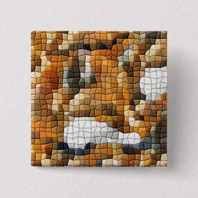 FOX MOSAIC BUTTON (Front)