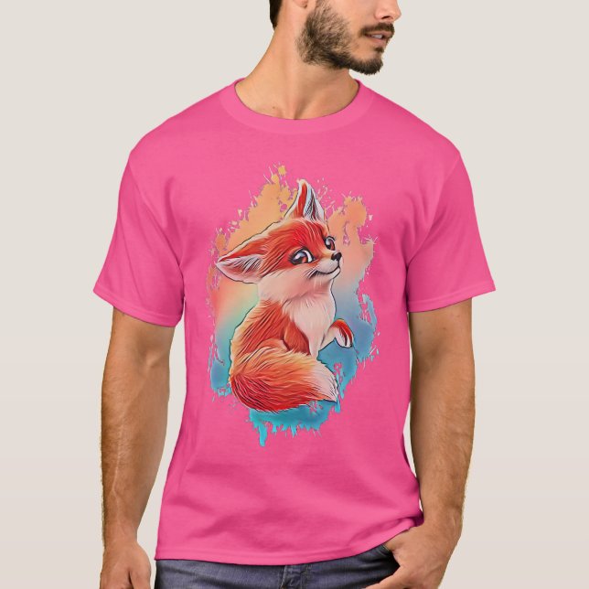 Fox Motif T-Shirt (Front)