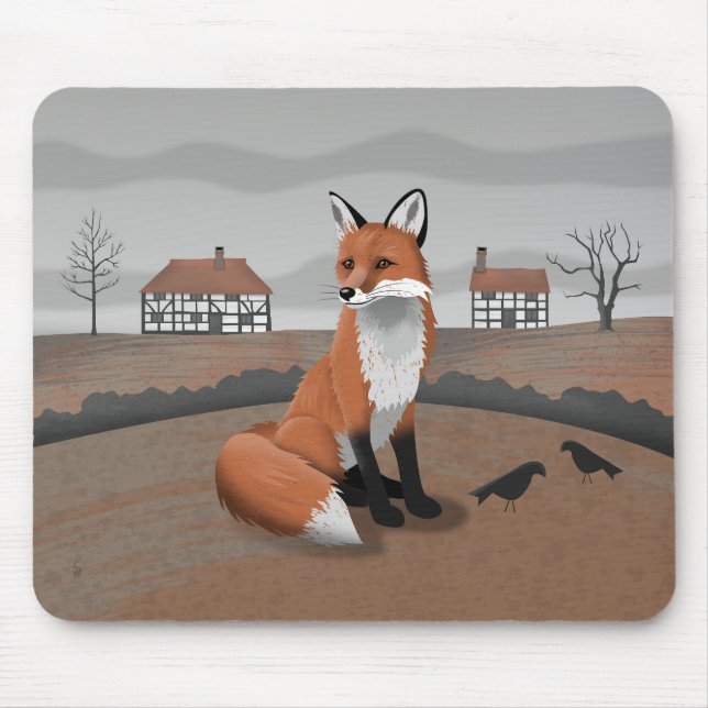 Fox Mouse Pad (Front)