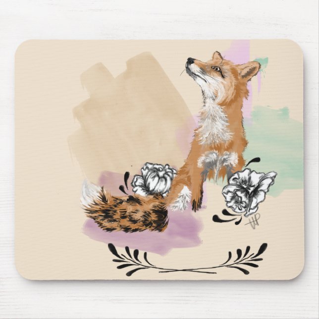 Fox Mouse Pad (Front)