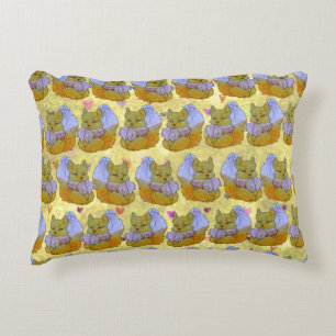Fox named Dice Accent Pillow