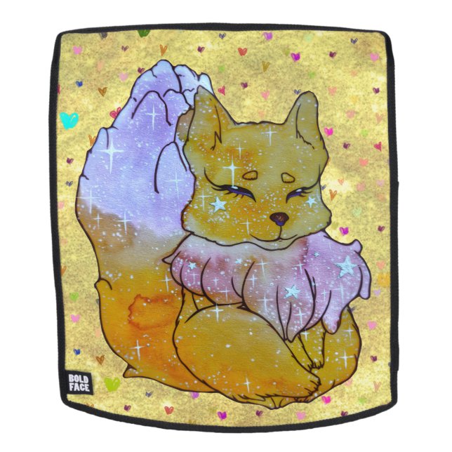 Fox named Dice Backpack (Removable Face)