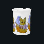 Fox named Dice Beverage Pitcher<br><div class="desc">The Lucky Charms they are a group of very lucky and cute Friends of Animals with beautiful and colorful patterns spreading luck as they go along the road of happy life journey. Hi I'm a Fox from the universe of luck and my name is Dice just like the lucky Dice...</div>