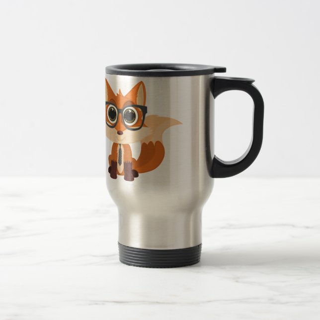 Fox Nerd Travel Mug (Right)