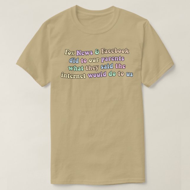 Fox News And Facebook Suck T-Shirt (Design Front)