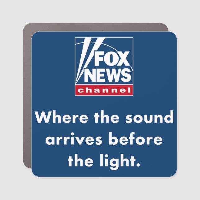 Fox News jornalism and the Truth joke  Car Magnet (Front)