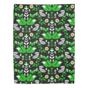Fox Nordic Scandinavian Folk Art     Tablecloth Duvet Cover