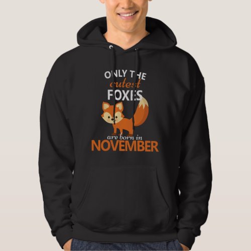 Fox November Birthday 2Fox Birthday Party Outfit Hoodie