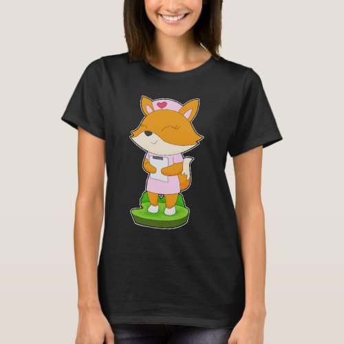 Fox Nurse Notepad T_Shirt