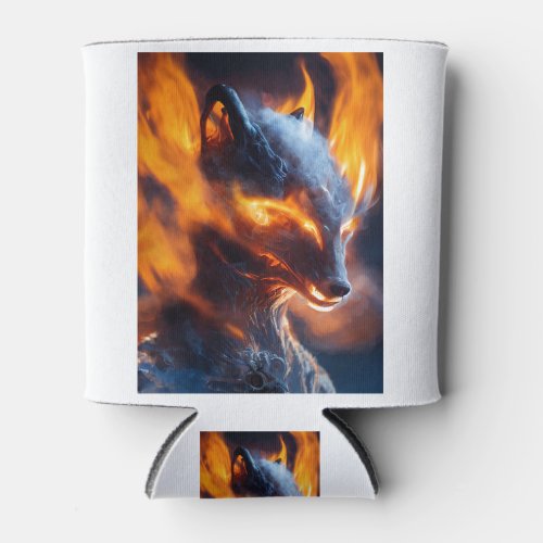 Fox on Fire Can Cooler