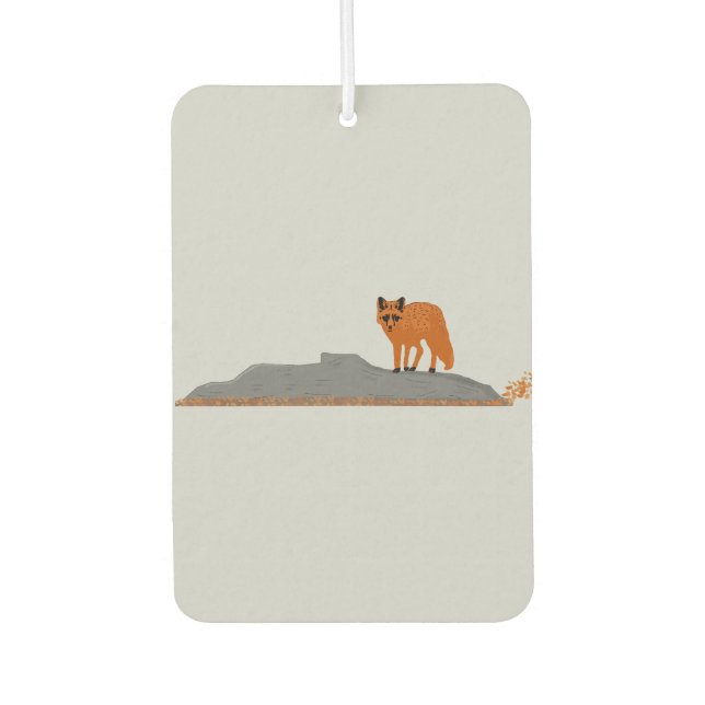 🦊 Fox on the Rock Air Freshener (Front)