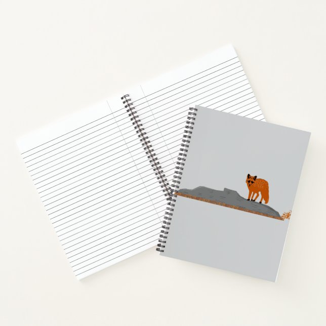 🦊 Fox on the Rock Notebook (Inside)