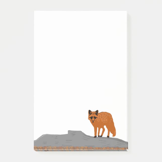 🦊 Fox on the Rock Post-it Notes (Front)