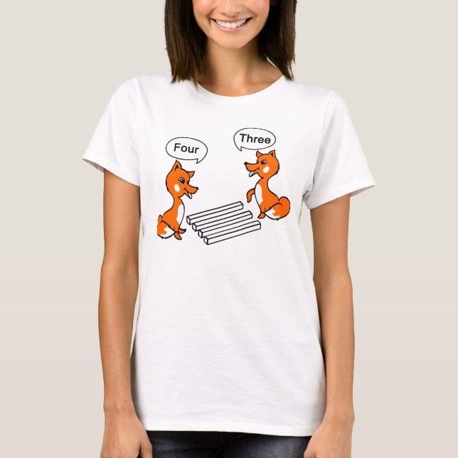 Fox Optical illusion Trick T-Shirt (Front)