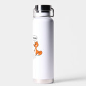 Fox Optical illusion Trick Water Bottle (Back)