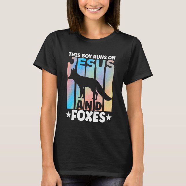 Fox Outfit for Foxes Lovers Apparel for Boys T-Shirt (Front)