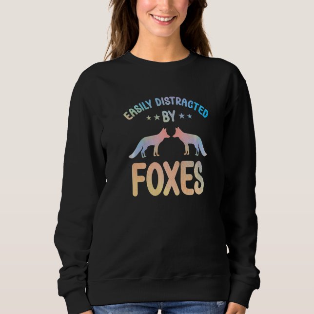 Fox Outfit for Foxes Lovers Apparel Women Girls Pr Sweatshirt (Front)