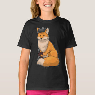 Fox Painter Paint brush Painting T-Shirt
