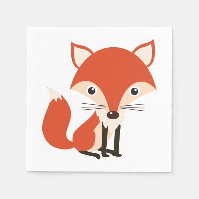 Fox Paper Napkins (Front)
