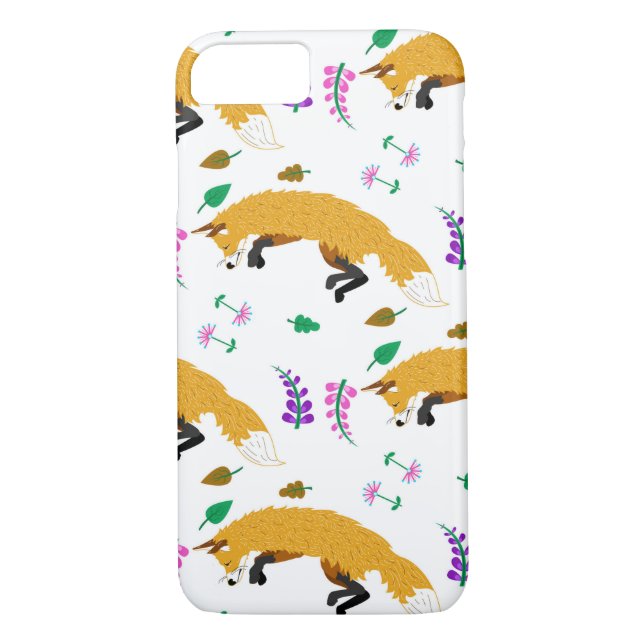 Fox Pattern Case-Mate iPhone Case (Back)