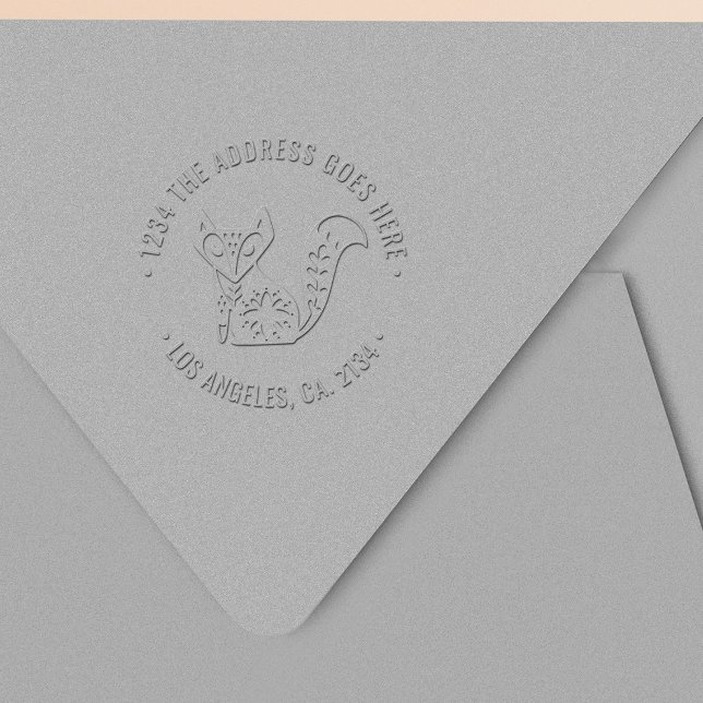 Fox Personalized Address Embosser (Fox Personalized Address Embosser from Ricaso. Add address to this custom made embosser)