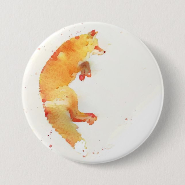 Fox Pinback Button (Front)