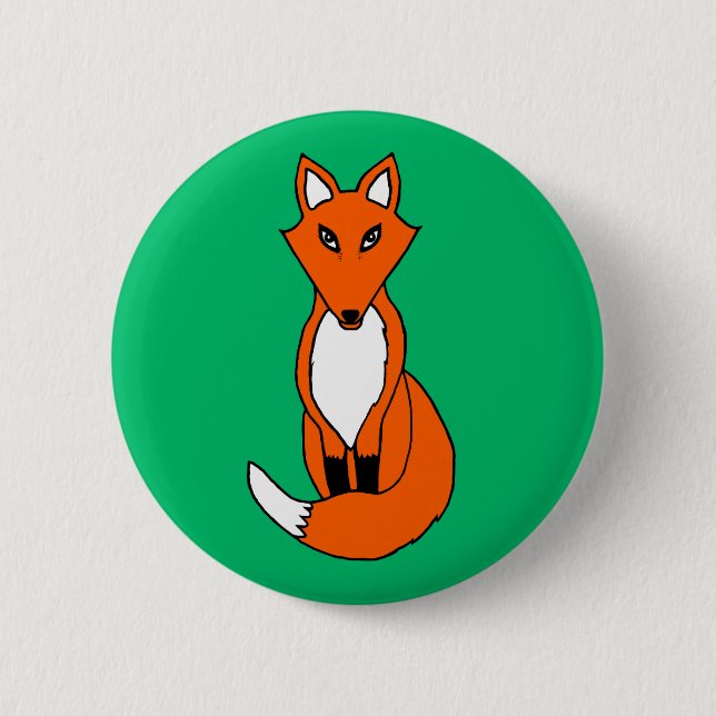 Fox Pinback Button (Front)