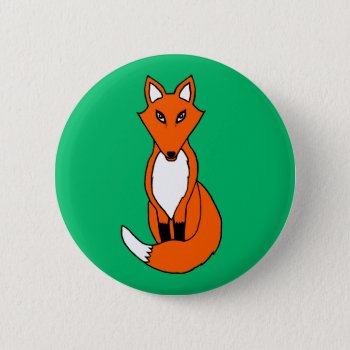 Fox Pinback Button by BlakCircleGirl at Zazzle