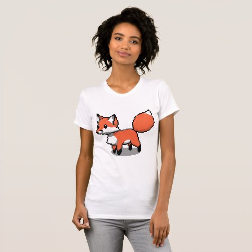 Fox Pixel artwork T_Shirt