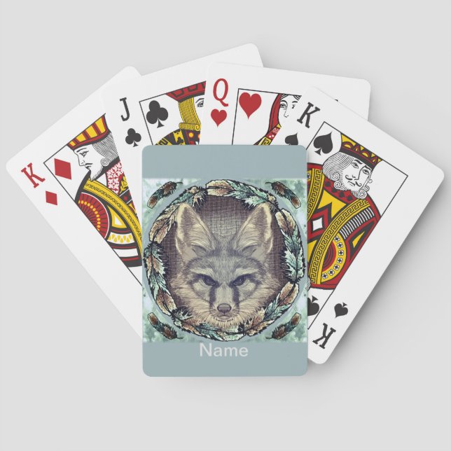 Fox playing cards (Back)